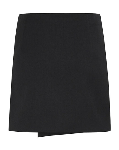 Gestuz - Paula GZ Melange Wrap Nederdel - Black